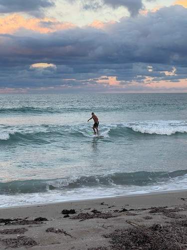 Man surfing